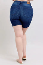 Judy Blue Full Size High Waist V-Front Bermuda Plus Size