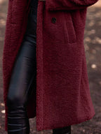 Teddy Bear Hooded Longline Outerwear