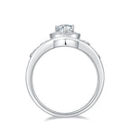 1 Carat Moissanite 925 Sterling Silver Ring