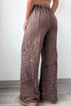 Leopard Wide Leg Pants