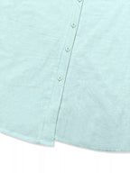 Plus Size Casual Button-Down Short Sleeve Dress