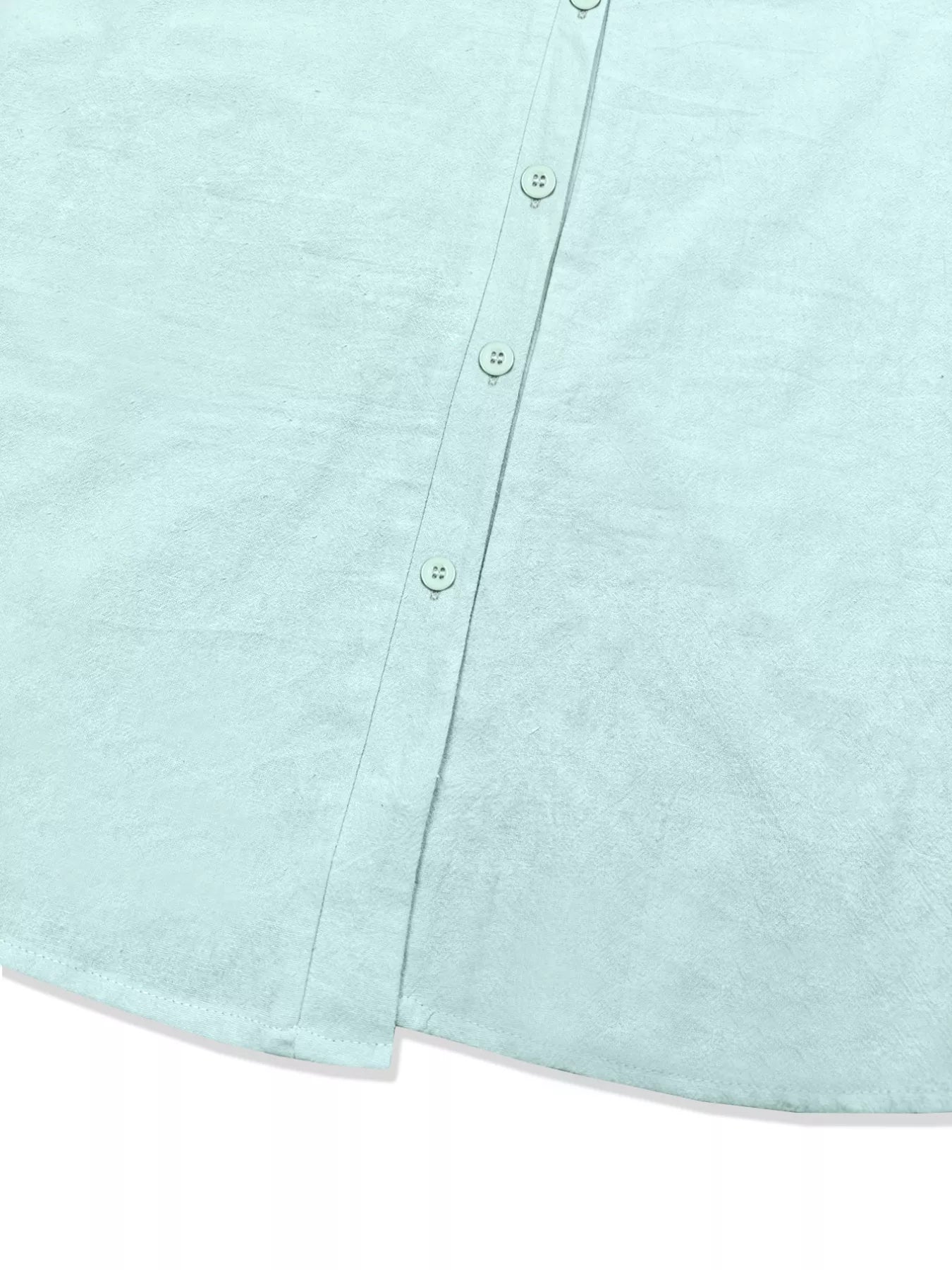 Plus Size Casual Button-Down Short Sleeve Dress