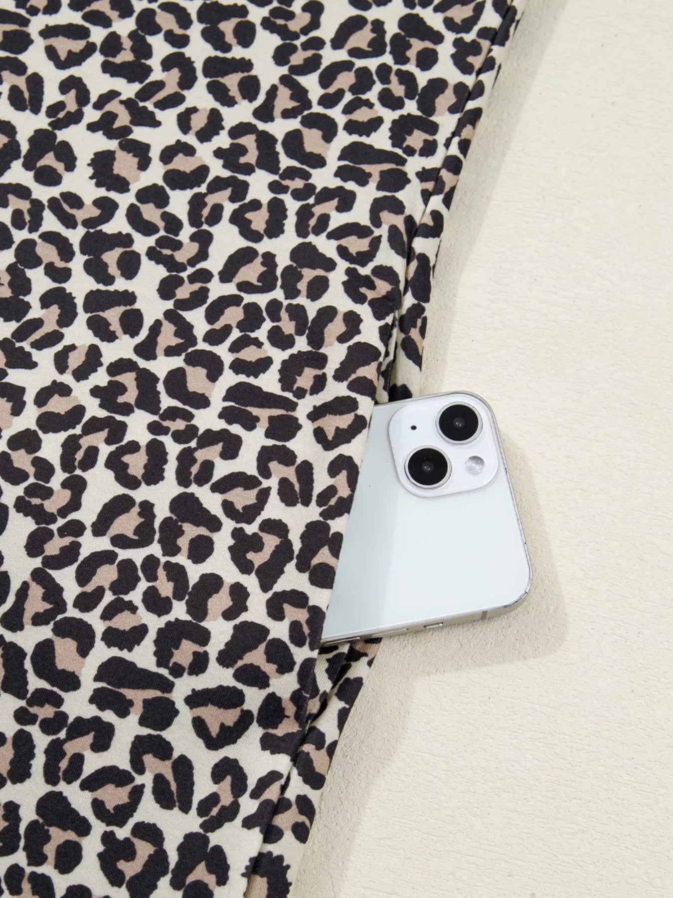 Leopard Print Zip-Up Mini Dress