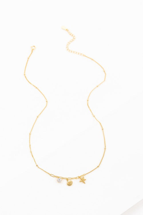 By The Sea Charm Necklace | Gold (14K)