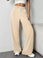 Drawstring Wide Leg Pants