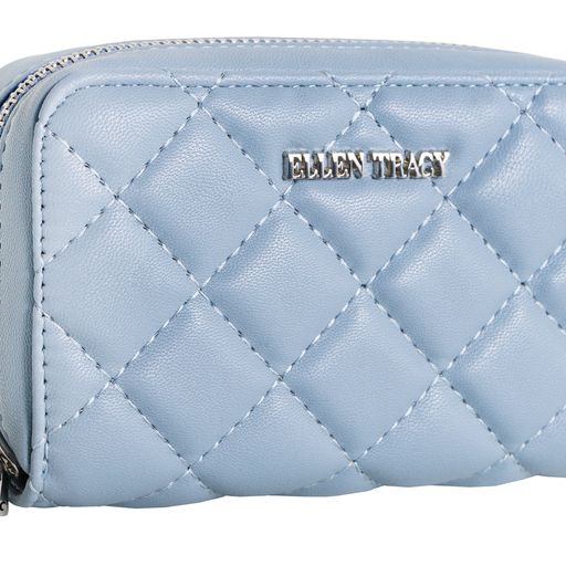 Ellen Tracy Quilted Zip Around Wallet