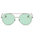 EUREKA | Unisex Round Tinted Lens Aviator Clear Glasses Balled Sunglasses