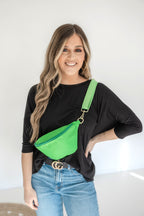 Colorful Nylon Sling Bum Hip Bag with Strap