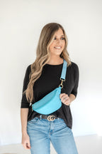 Colorful Nylon Sling Bum Hip Bag with Strap