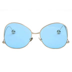 EUGENE | Women's Trendy Oversized Pantone Lens Sunglasses