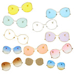 EUGENE | Women's Trendy Oversized Pantone Lens Sunglasses
