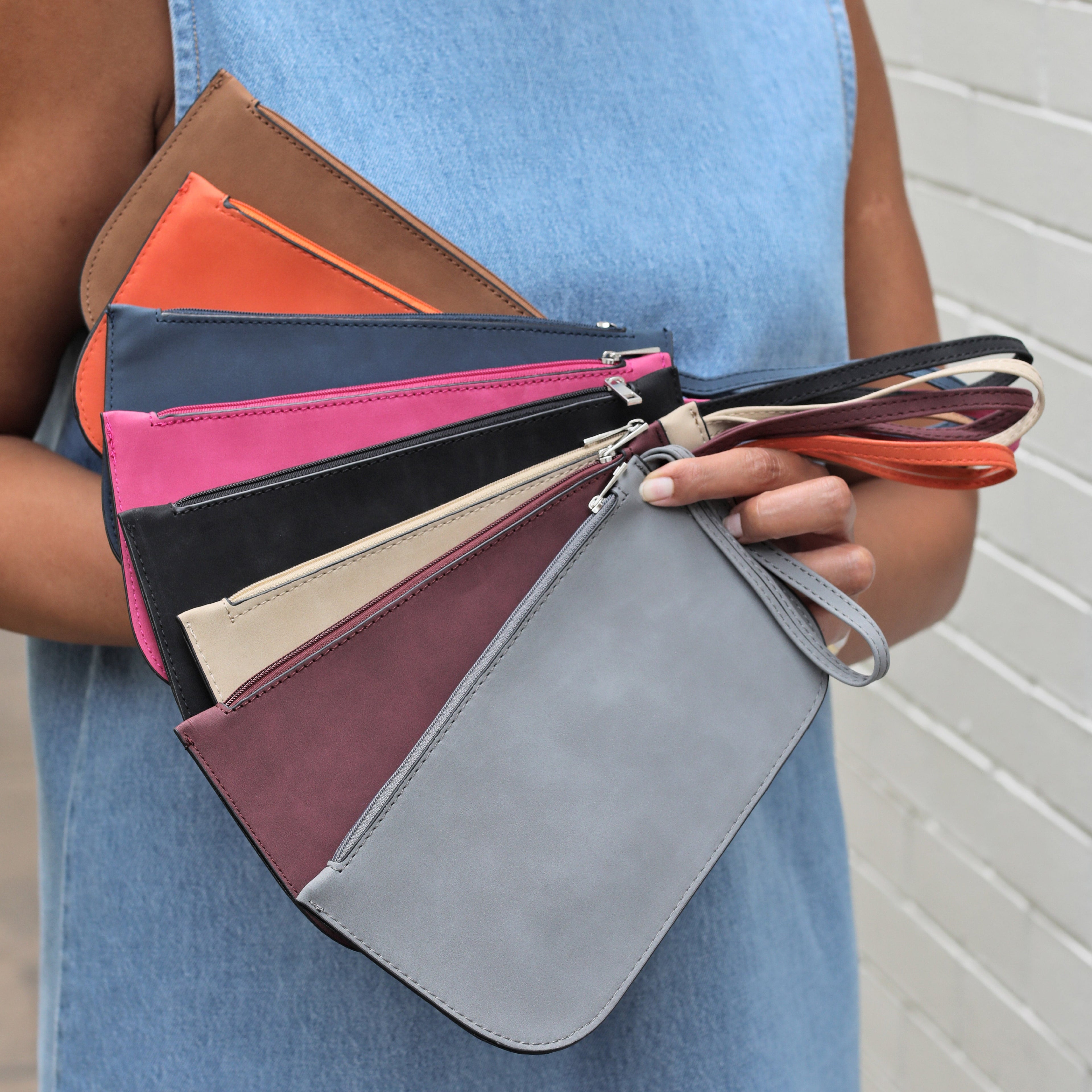 Faux Suede Wristlet-Perfect match to the Taylor Tote!