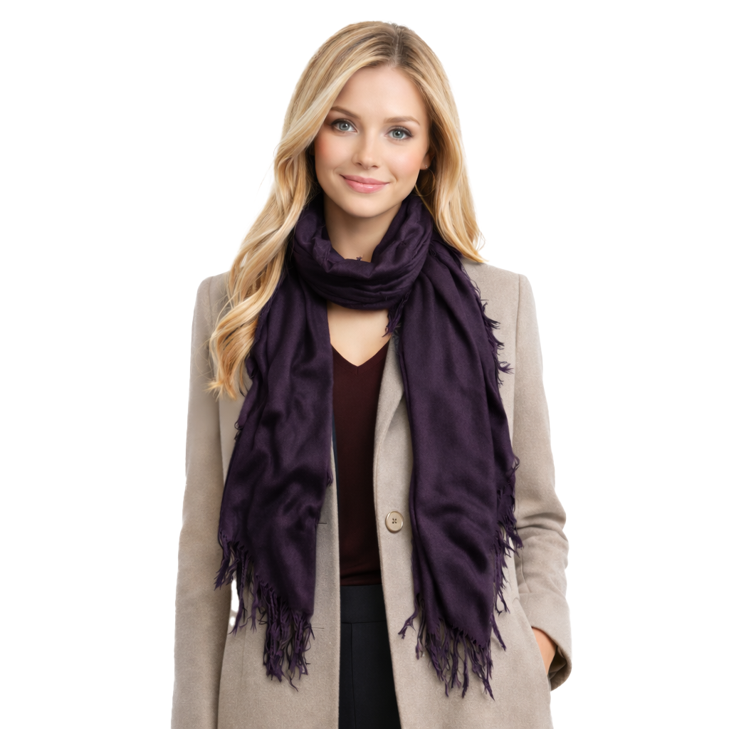 Cashmere Tissue Solid Scarf